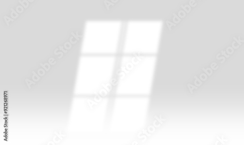 realistic widow shadow on wall natural perspective