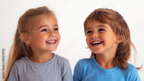 kids happily and laughing with his beautiful life