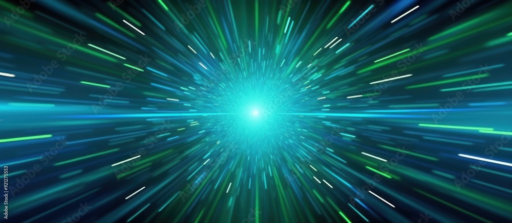 Abstract Lights Speeding Through Space Abstract Lights Speeding Through Space