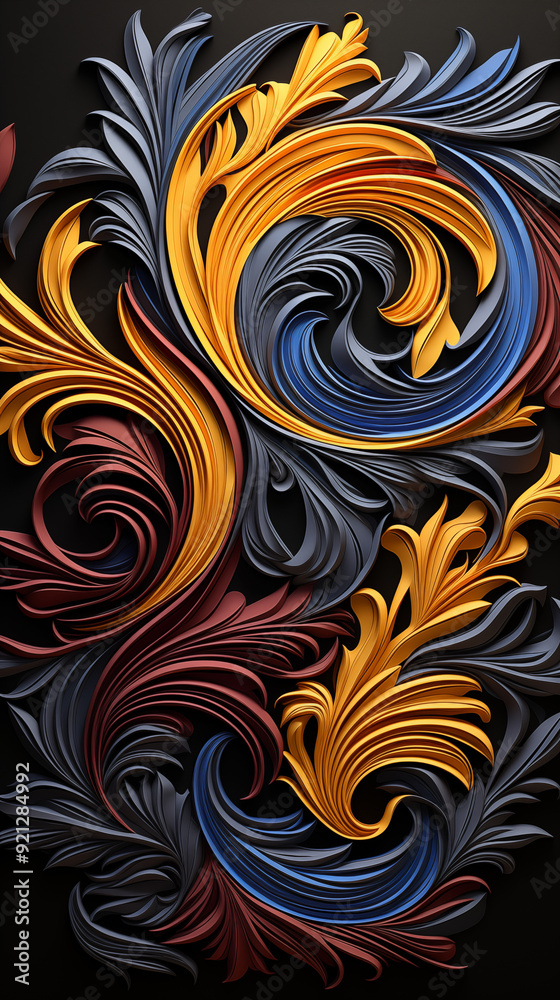 Waves, Shapes, Florals, 3D Painting, Abstract Image, Texture, Pattern Background, Wallpaper, Smartphone Cover and Screen, Cell Phone, Computer, Laptop, 9:16 and 16:9 Format Waves, Shapes, Florals, 3D Painting, Abstract Image, Texture, Pattern Background, Wallpaper, Smartphone Cover and Screen, Cell Phone, Computer, Laptop, 9:16 and 16:9 Format