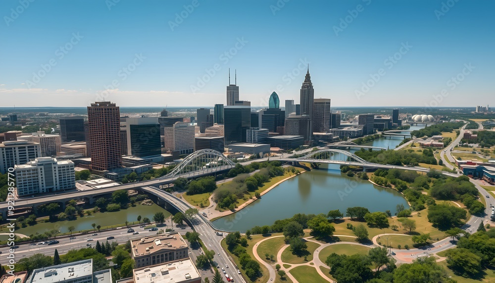 Stunning Reverse Zoom Shot 4k Aerial View Of Downtown Austin Tx