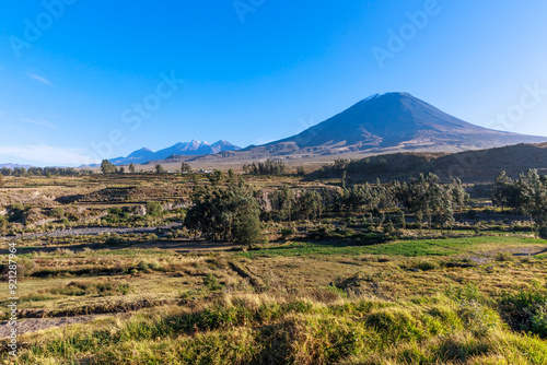 Panoramic view of Volcan Misti, Arequipa Peru