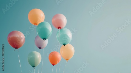 Colorful Hot Air Balloons Floating Against Clear Blue Sky During Daytime