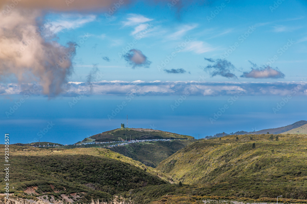 Landscape around the Barragem do Pico da Urze reservoir on the island of Madeira
