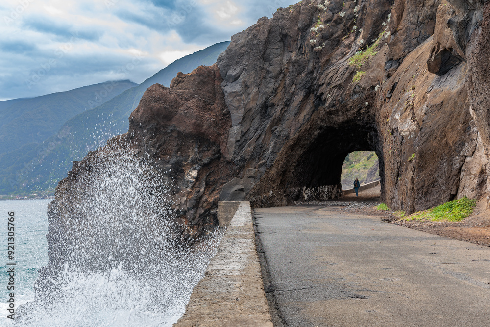 The coastal village of Ribeira da Janela on the island of Madeira