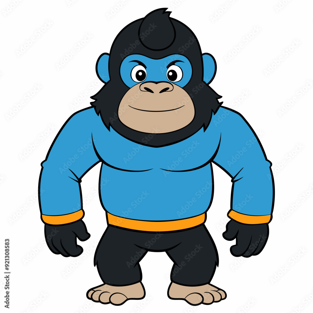 Cute and cool Gorilla Art vector illustration Cute and cool Gorilla Art vector illustration
