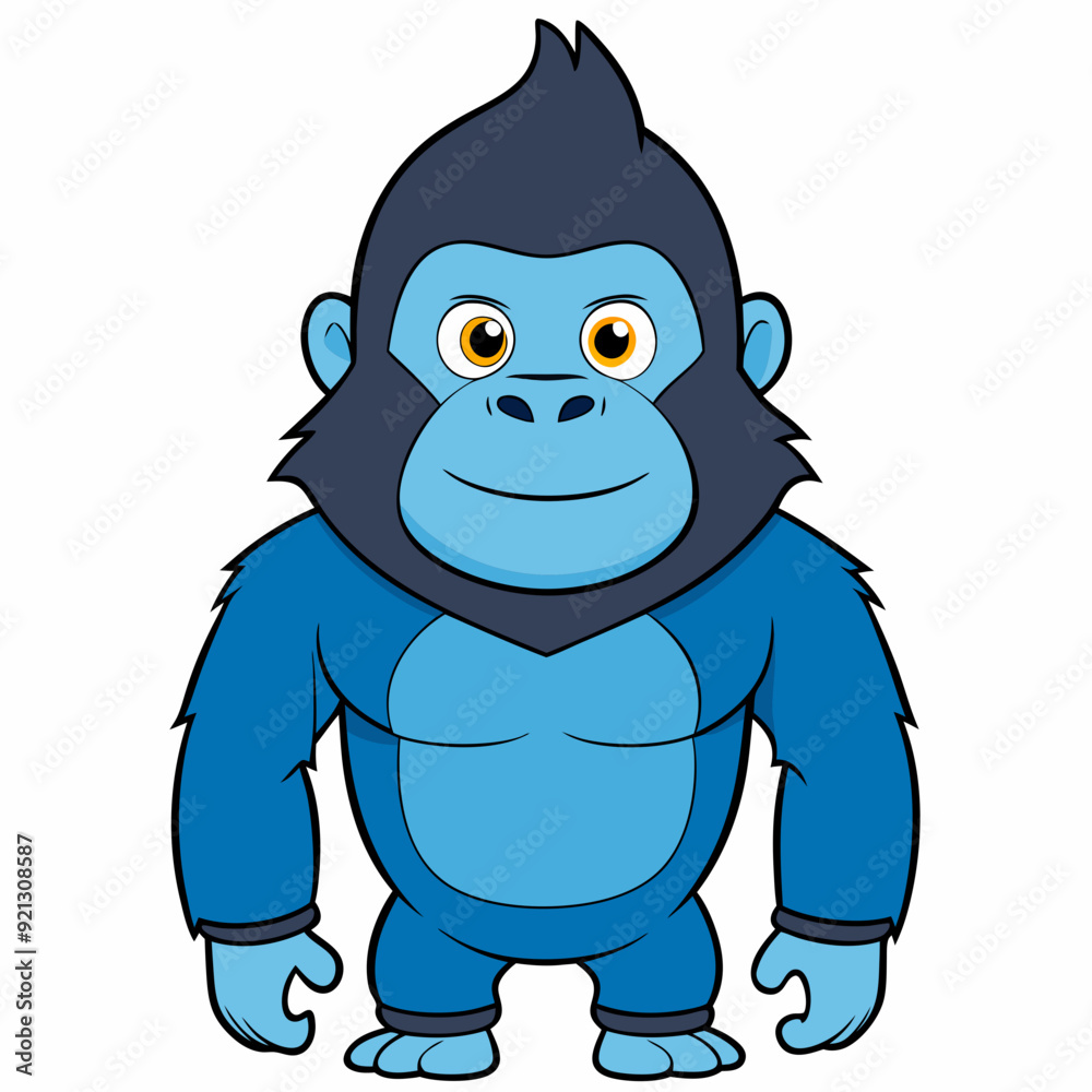 Cute and cool Gorilla Art vector illustration Cute and cool Gorilla Art vector illustration