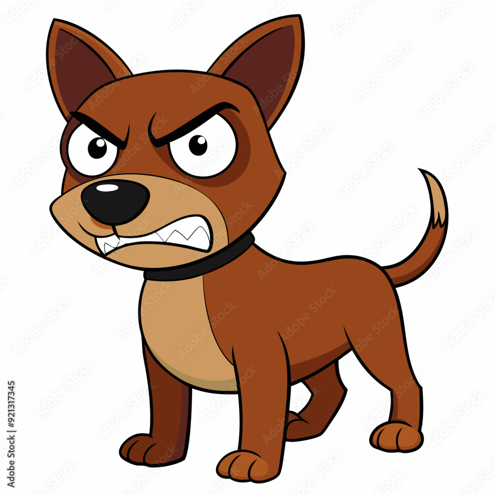 Obraz premium ANGRY DOG art vector illustration