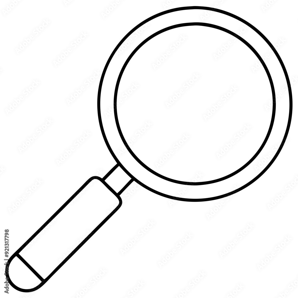 Vector Illustration Magnifying Glass for Search and Exploration Concepts in Minimalist Style Vector Illustration Magnifying Glass for Search and Exploration Concepts in Minimalist Style