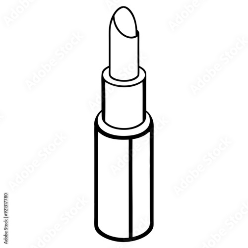 Lipstick Vector Illustration Beauty Makeup  Cosmetics Design Fashion Woman Essentials Art