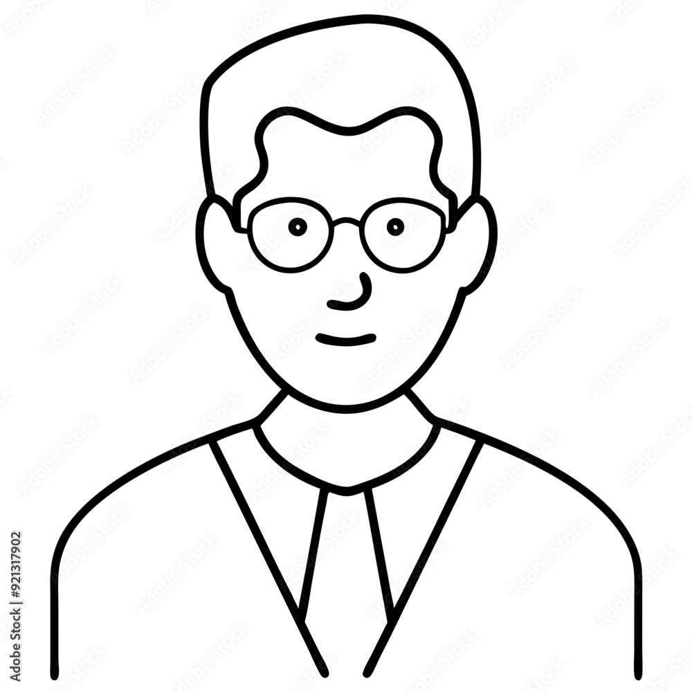 Businessman Line Art Vector Illustration Perfect for Business Projects and Presentations Businessman Line Art Vector Illustration Perfect for Business Projects and Presentations