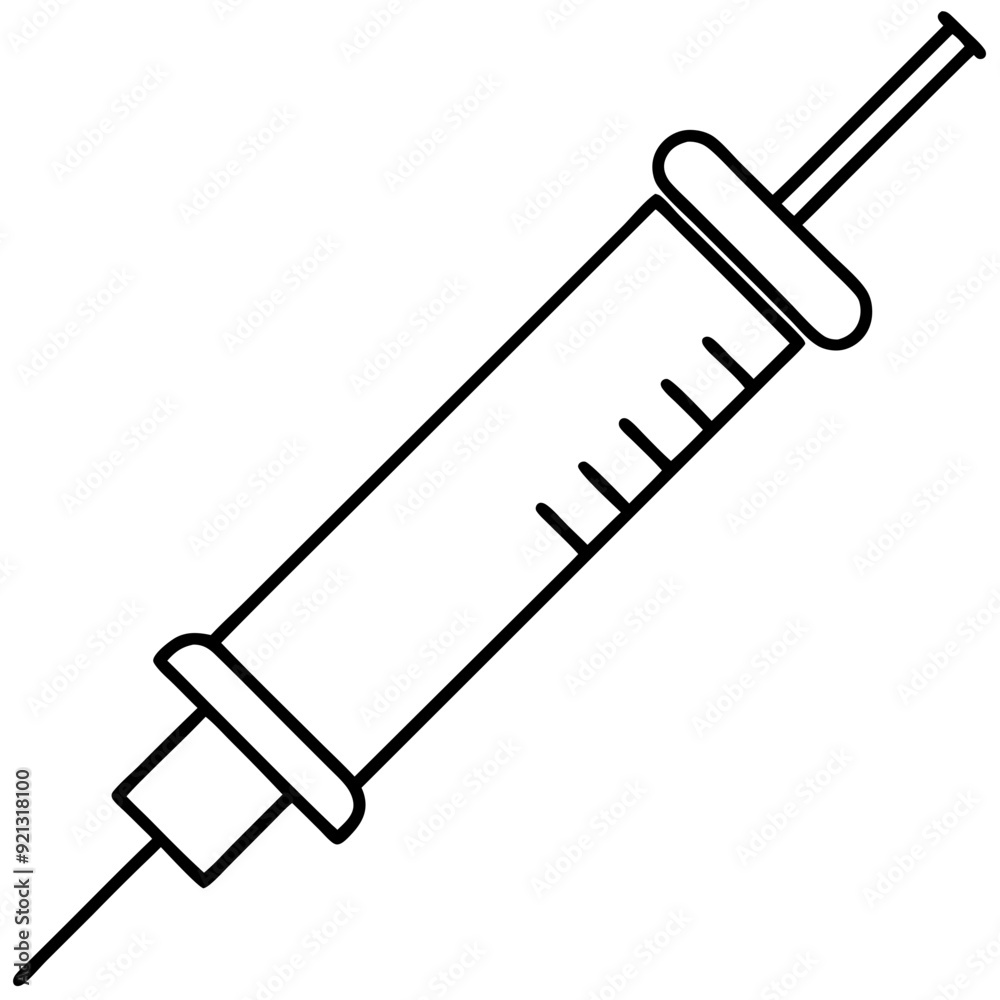 Medical Syringe Vector Illustration for Healthcare Vaccination Concepts and Infographic Designs Medical Syringe Vector Illustration for Healthcare Vaccination Concepts and Infographic Designs
