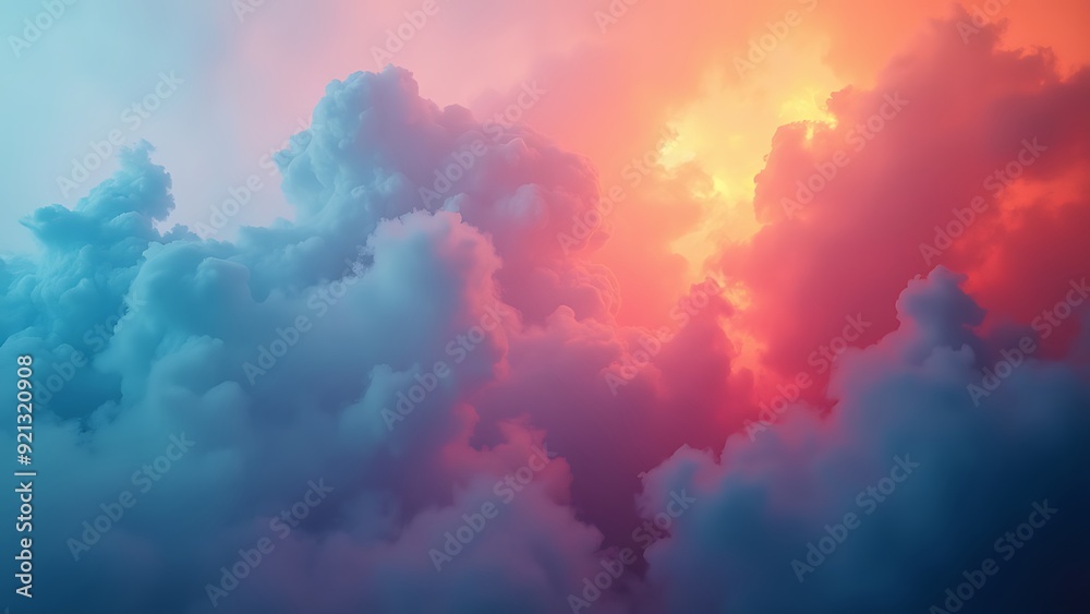 Abstract heavy multicolor cloud of haze Abstract heavy multicolor cloud of haze