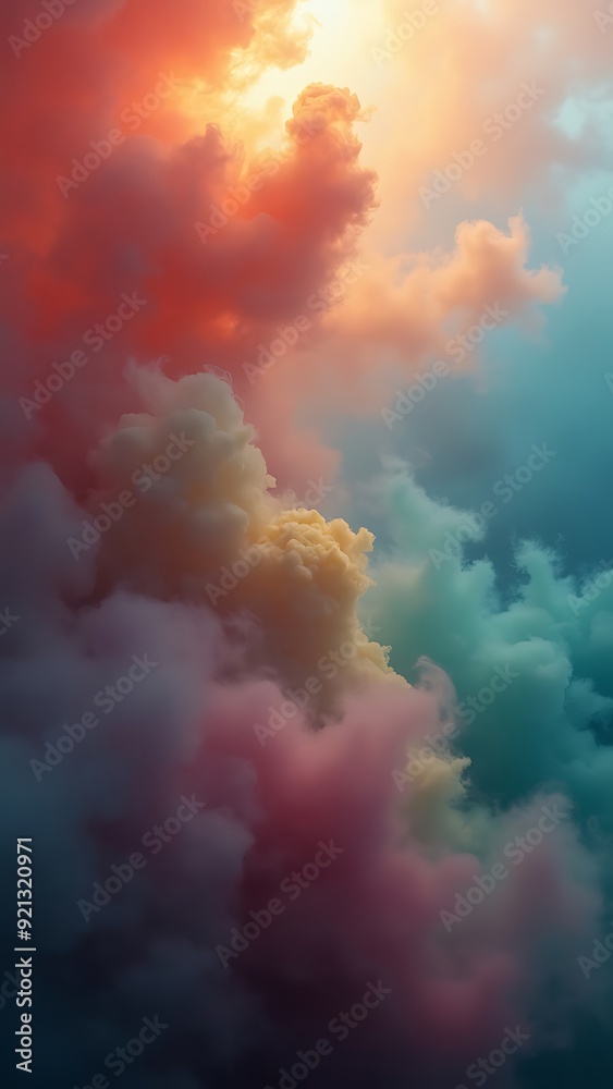 Abstract heavy multicolor cloud of haze Abstract heavy multicolor cloud of haze