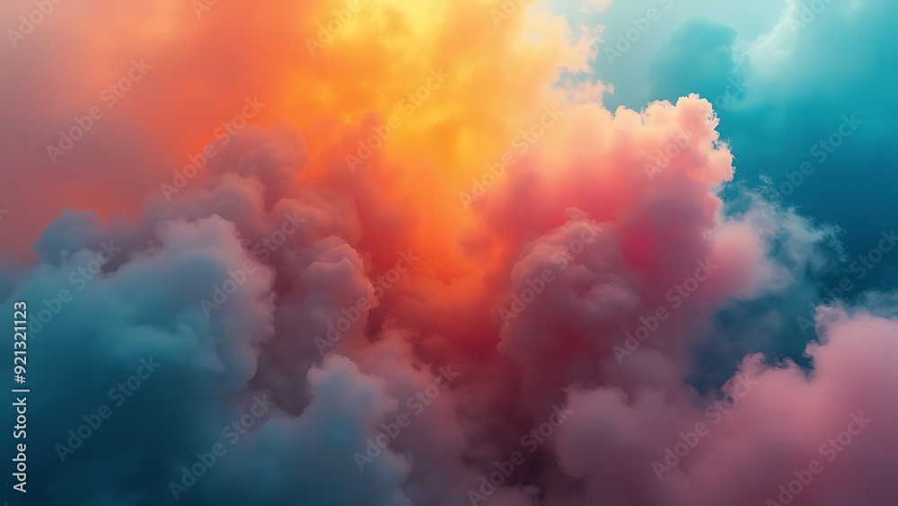 Abstract heavy multicolor cloud of haze Abstract heavy multicolor cloud of haze