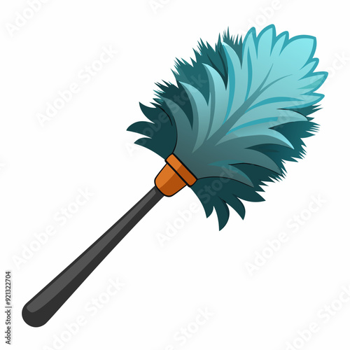 Feather duster art vector illustration