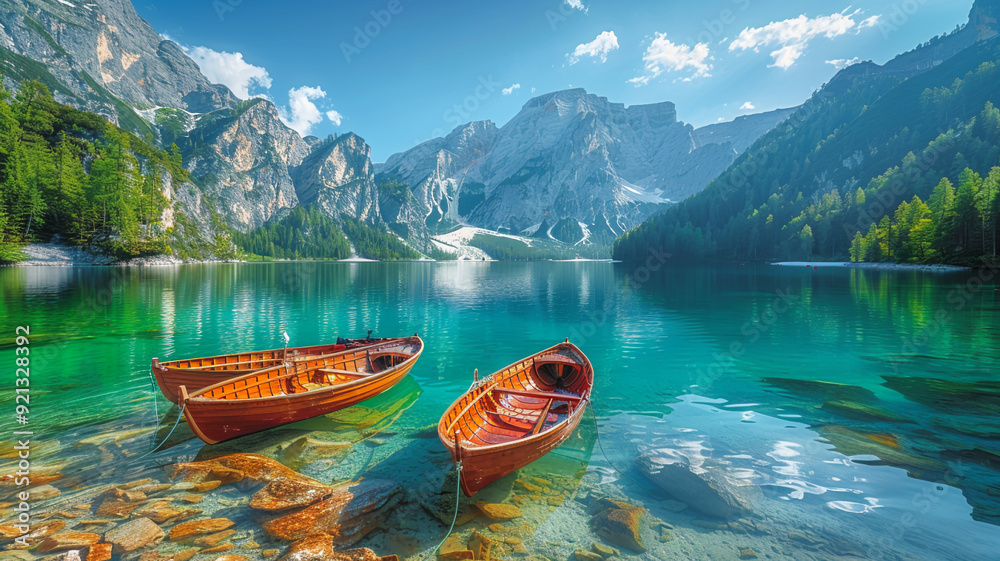 moored boats on the seashore close-up moored boats on the seashore close-up
