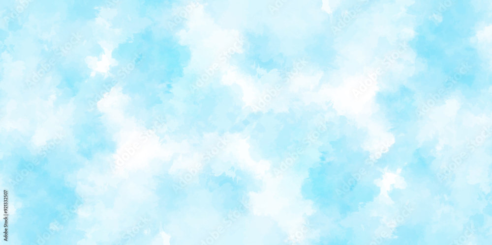 gradient light white sky background with fluffy clouds .Nature landscape in environment day horizon skyline view .cloudy in sunshine calm bright winter air background .	