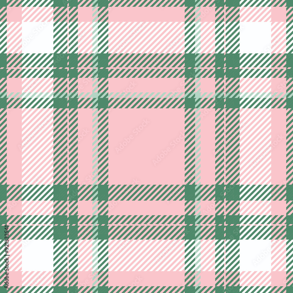 A colorful plaid tartan pattern in pastel green and pink, seamless pattern. Perfect for backgrounds A colorful plaid tartan pattern in pastel green and pink, seamless pattern. Perfect for backgrounds
