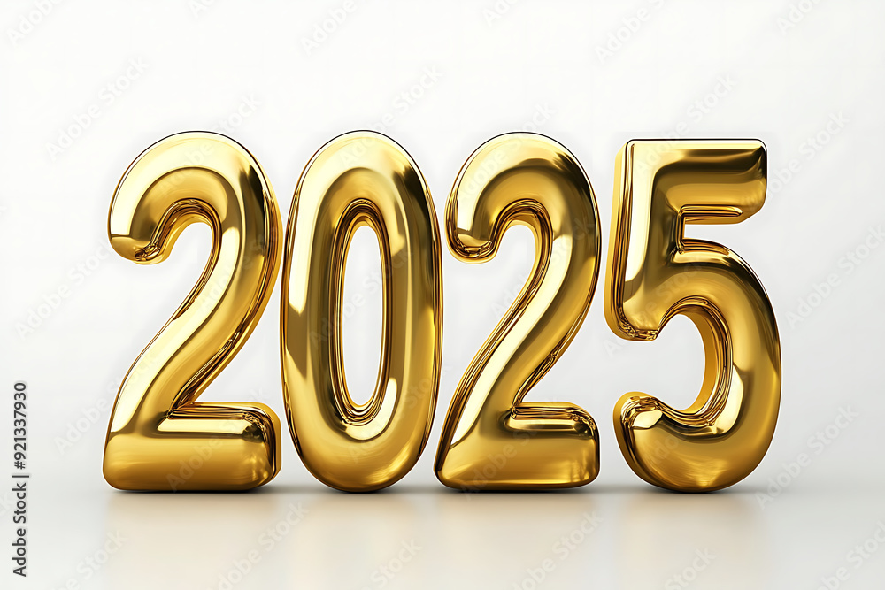 2025 NEW YEAR TEXT 3D RENDERING 2025 NEW YEAR TEXT 3D RENDERING