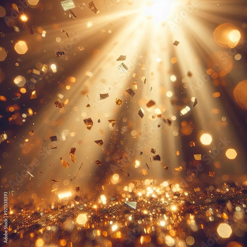 golden christmas lights