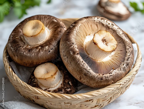 Large, meaty mushroom with a robust flavor and firm texture, ideal for grilling or as a meat substitute.