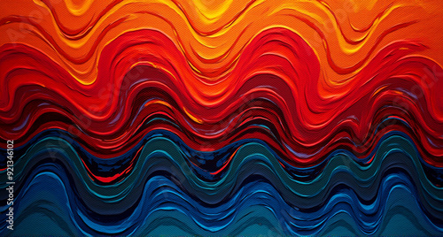 abstract colorful waves