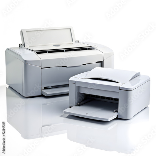 printer isolated on white background