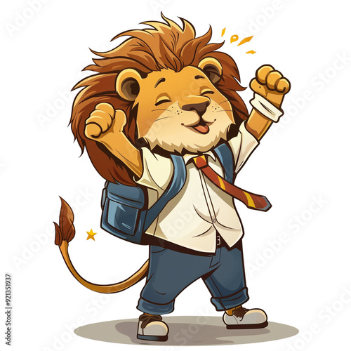 illustration of lion cartoon photo