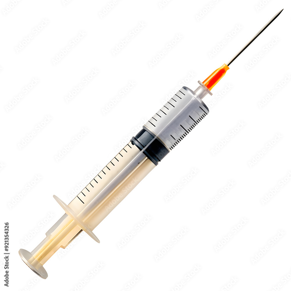 Fototapeta premium syringe isolated on white background