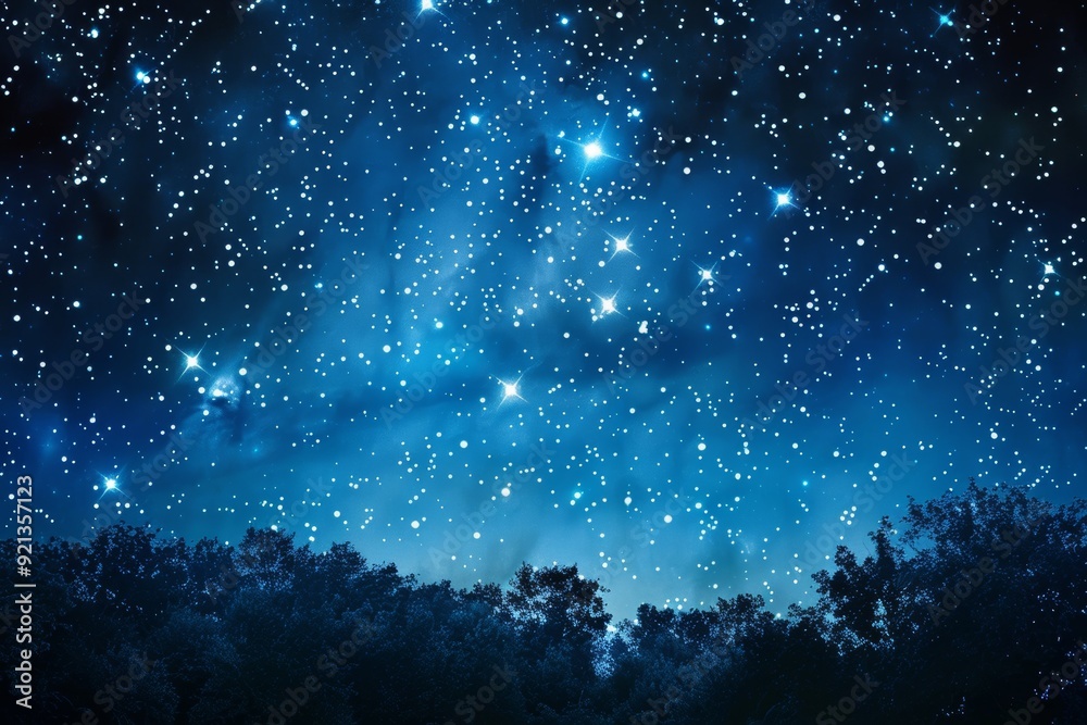 Naklejka premium Night Sky Star.