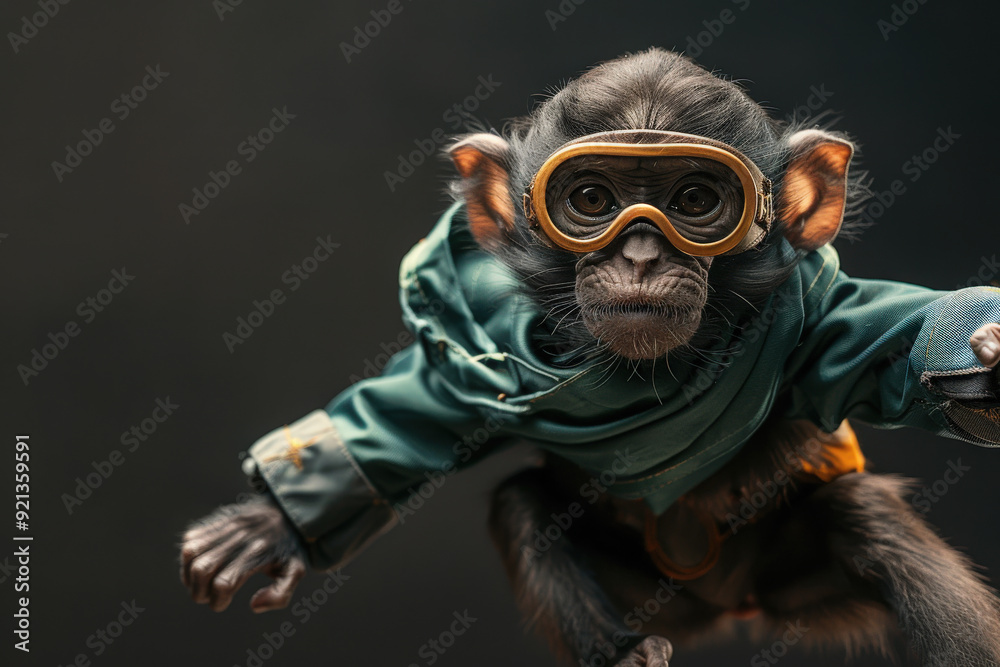 Flying Superhero Chimp Flying Superhero Chimp