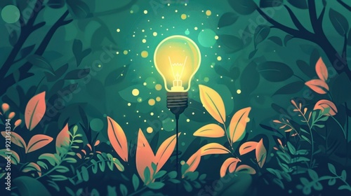 Flat design concept illustration with experimental thinking of idea lab.
