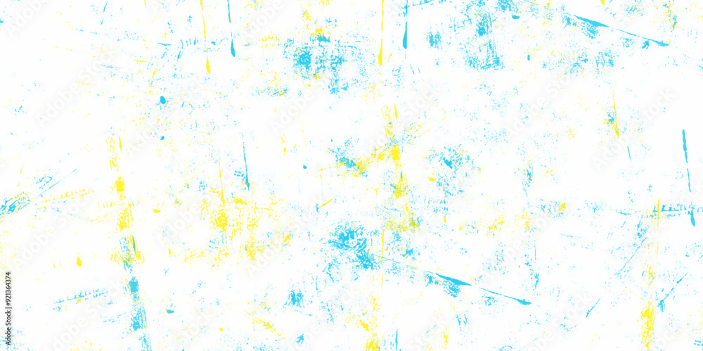 Obraz premium Abstract neon yellow and teal color concrete wall texture background. Abstract rock textured or marbled stone banner with elegant mottled dark and light blue green color and design