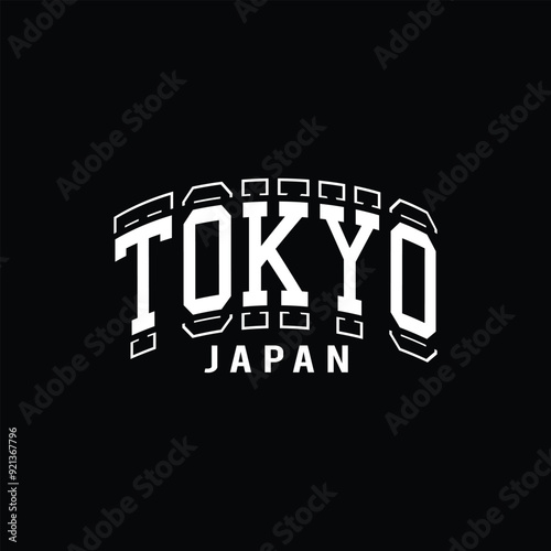 Tokyo typpgraphy t shirt design