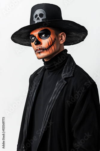 Man dressed for Halloween