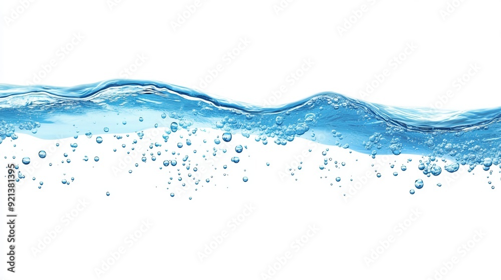 Clear Water Wave with Bubbles Clear Water Wave with Bubbles