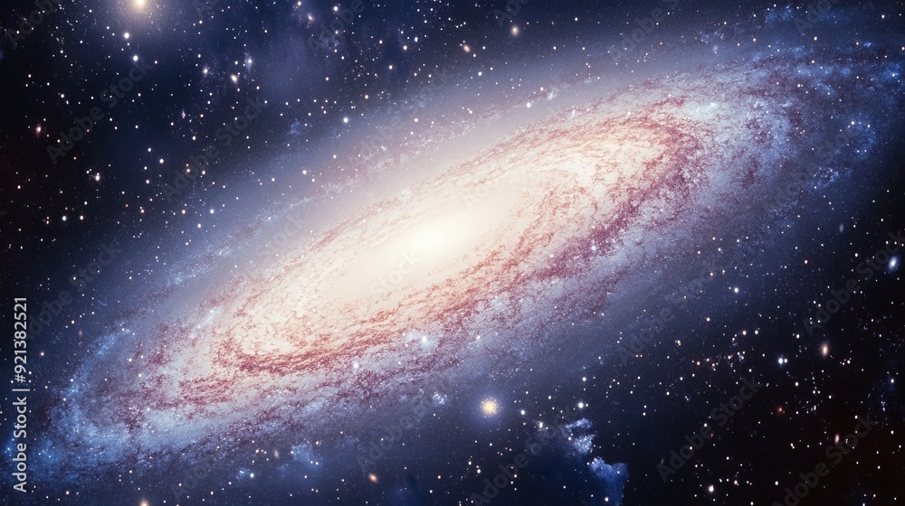 Spiral Galaxy in Deep Space