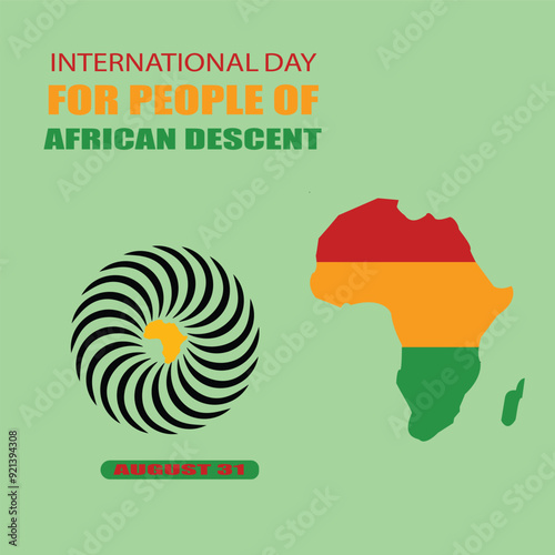 international day for people of african descent vector illustration design