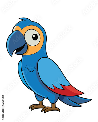 A parrot cartoon vector illustration