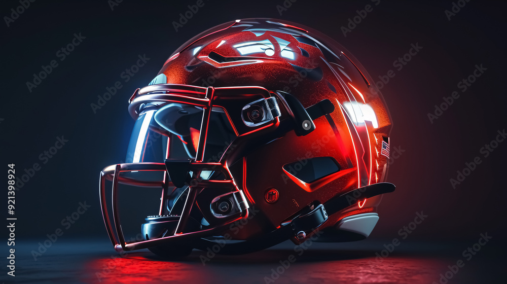 Football helmet. Football helmet.
