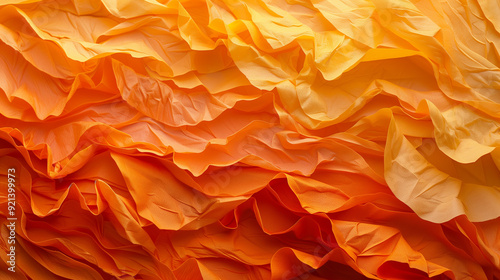Vibrant red-orange crepe coloured paper backdrop in trendy autumn-winter tones