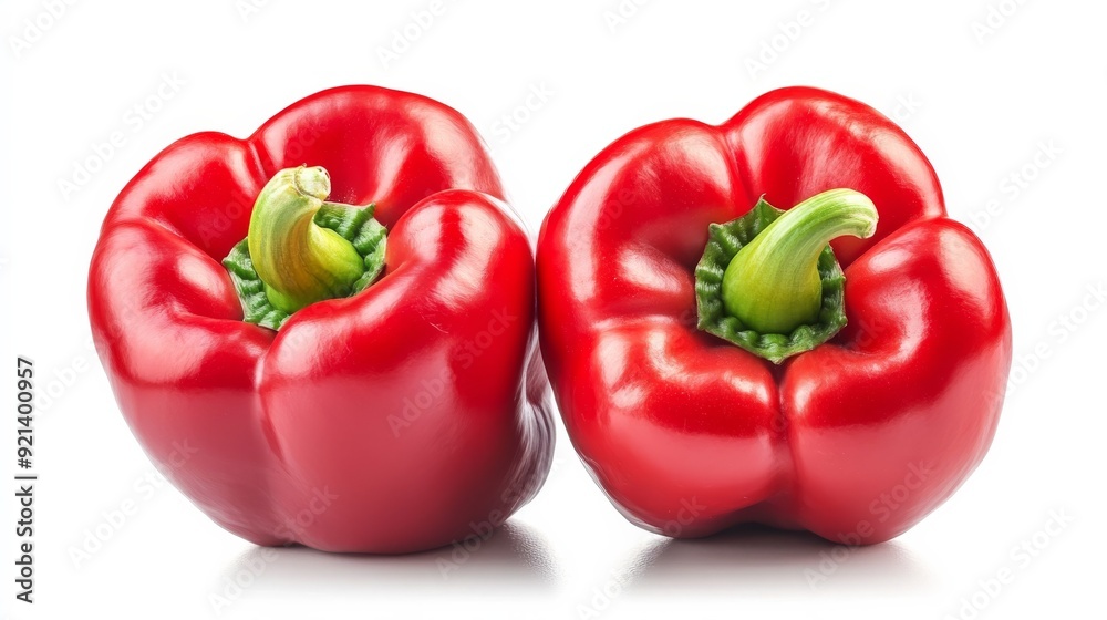 Red peppers isolated. Red peppers isolated.