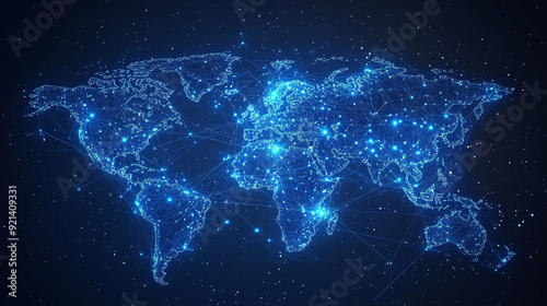 digital world map