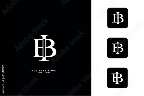 BI, IB, B, I, Abstract Letters Logo Monogram