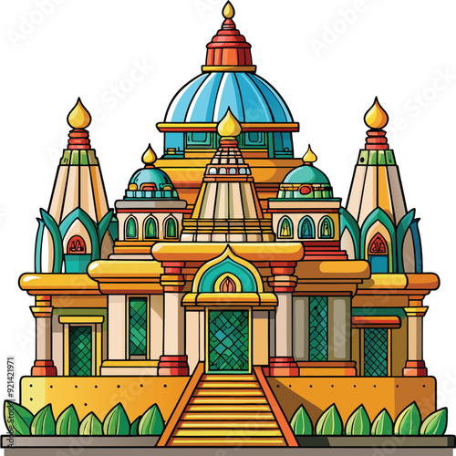 A temple vector illustration