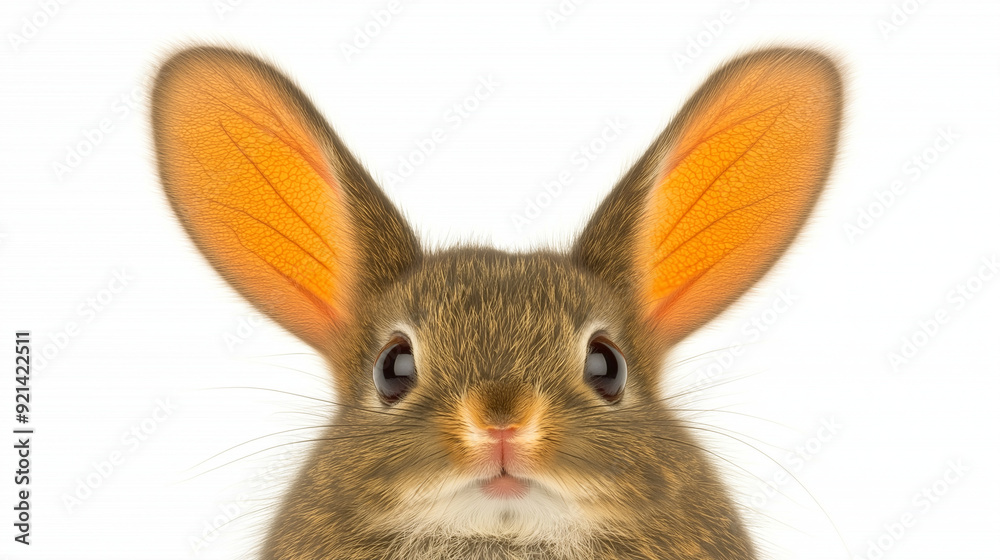 Obraz premium rabbit on white background