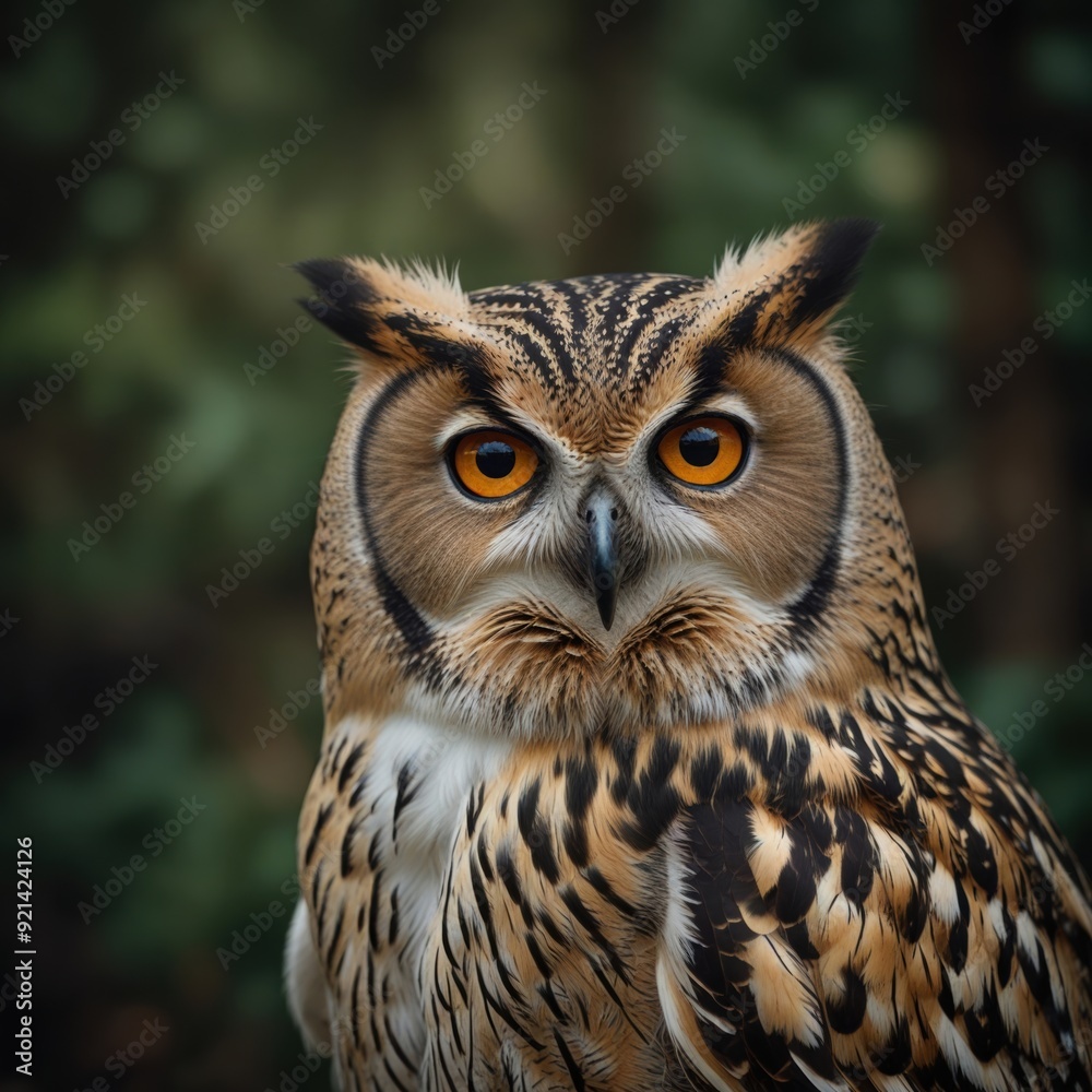 Obraz premium The nocturnal owl with limitless eyes magic and wisdom in every gaze that captivates
