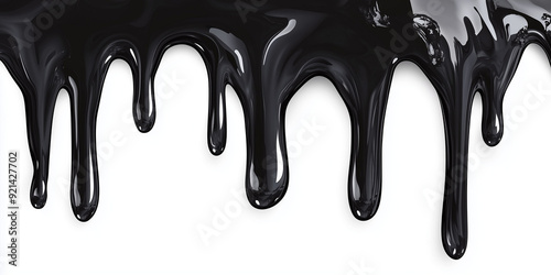 Sfondo con tempera che cola dall'alto: nero
