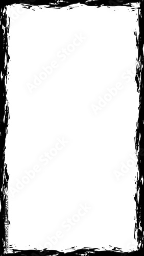 Принти на полотні Grunge frame vertical border isolated